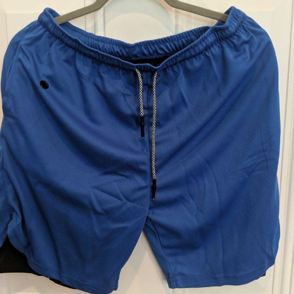 Men's Athletic Blue Shorts
